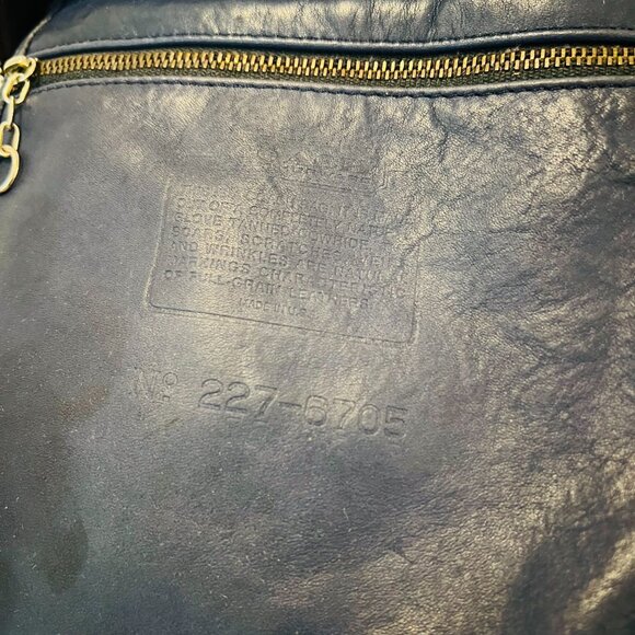 Vintage Coach 80’s Made in the USA Soft Navy Leather Satchel Doctor Bag - Picture 12 of 16
